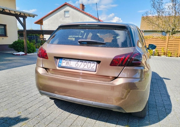 Peugeot 308 cena 33000 przebieg: 155000, rok produkcji 2014 z Wolsztyn małe 154